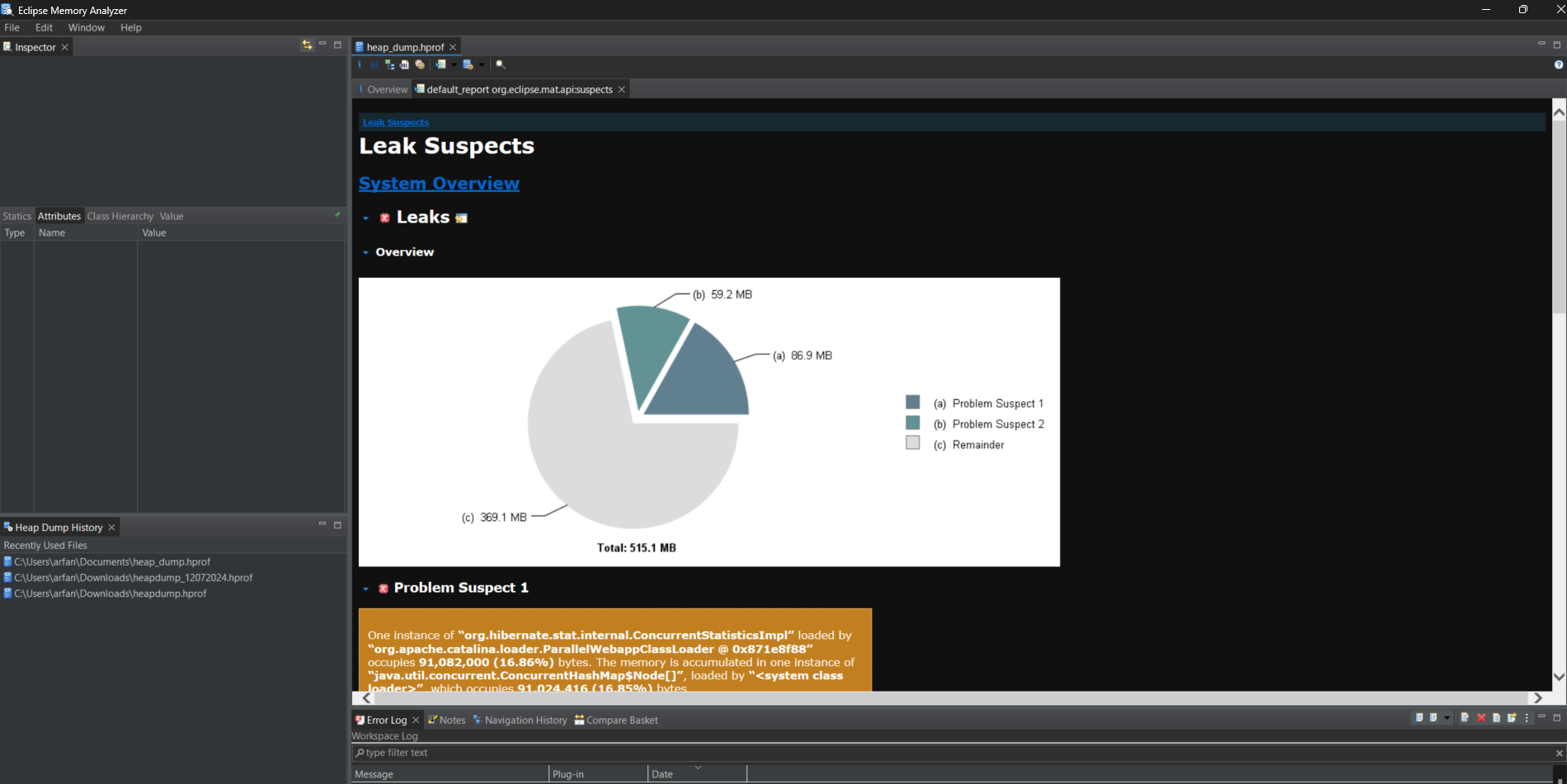 memory analyzer